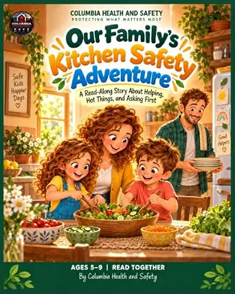 Cover of Our Family’s Kitchen Safety Adventure by Columbia Health and Safety